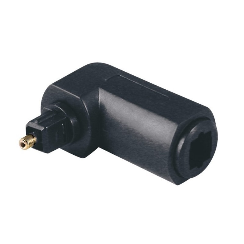 Adaptador Toslink Hembra a Toslink Macho acodado