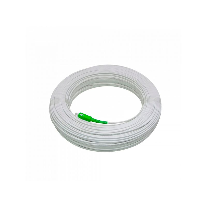 Pigtail de interior G657A2 SC/APC, 80mts, color blanco