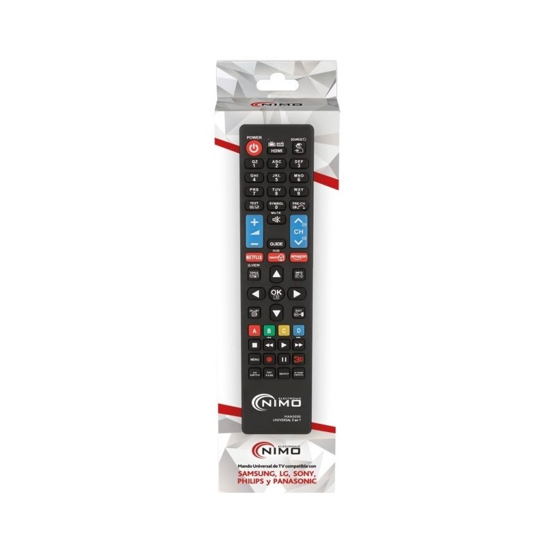 Mando universal sin programación para: Samsung, Sony, LG y Phillips