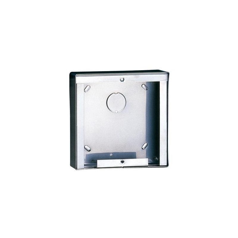 Caja de superficie Ikall de 1 modulo. Dimensiones 123x123x32,5