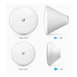 Antena Sectorial en forma de trompeta de 45, 15.5dbi, 5Ghz para Prism