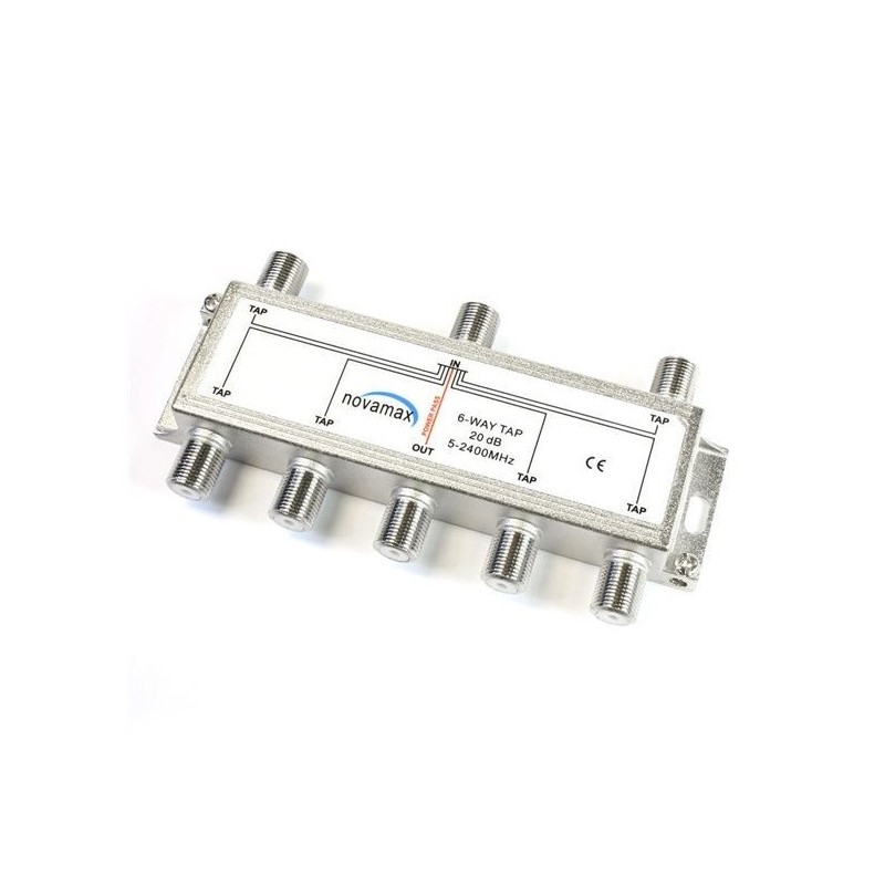 Derivador 6 líneas, 16dB, 5-2400Mhz
