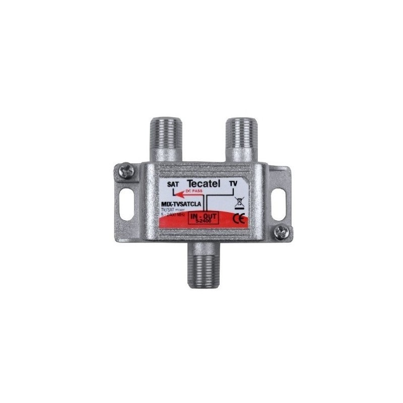 Mezclador RF/SAT, con conector F