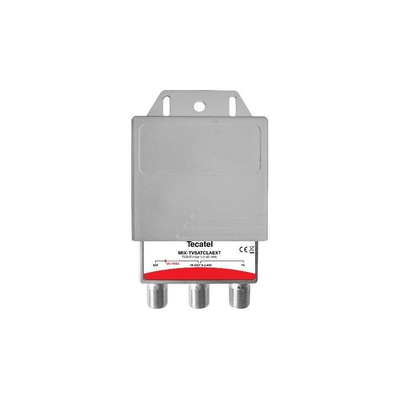 Mezclador RF/SAT, con conector F de Exterior
