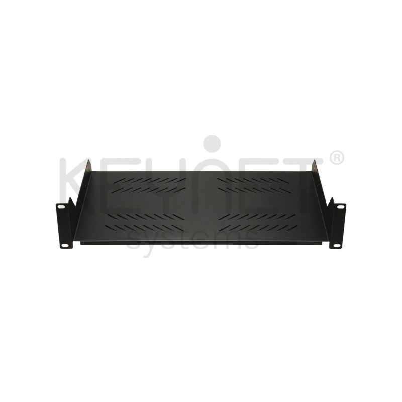 Bandeja fija de 280mm 2U para racks 19" de fondo 450mm. Sujección frontal