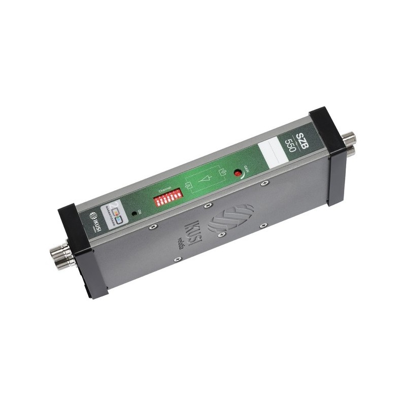 Amplificador modular programable, de 1 a 4 canales continuos, 55dB a 1 MHz, CAG, 40-90dB, salida hasta 121dBuV, 24Vdc 250mA