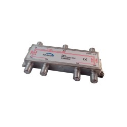 Distribuidor de 6 salidas con DC PASS, conector F. At. 10dBi