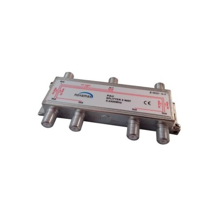 Distribuidor de 6 salidas con DC PASS, conector F. At. 10dBi