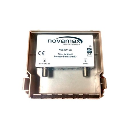 Filtro de mástil 5G, C48, 30dB, interior y exteior.