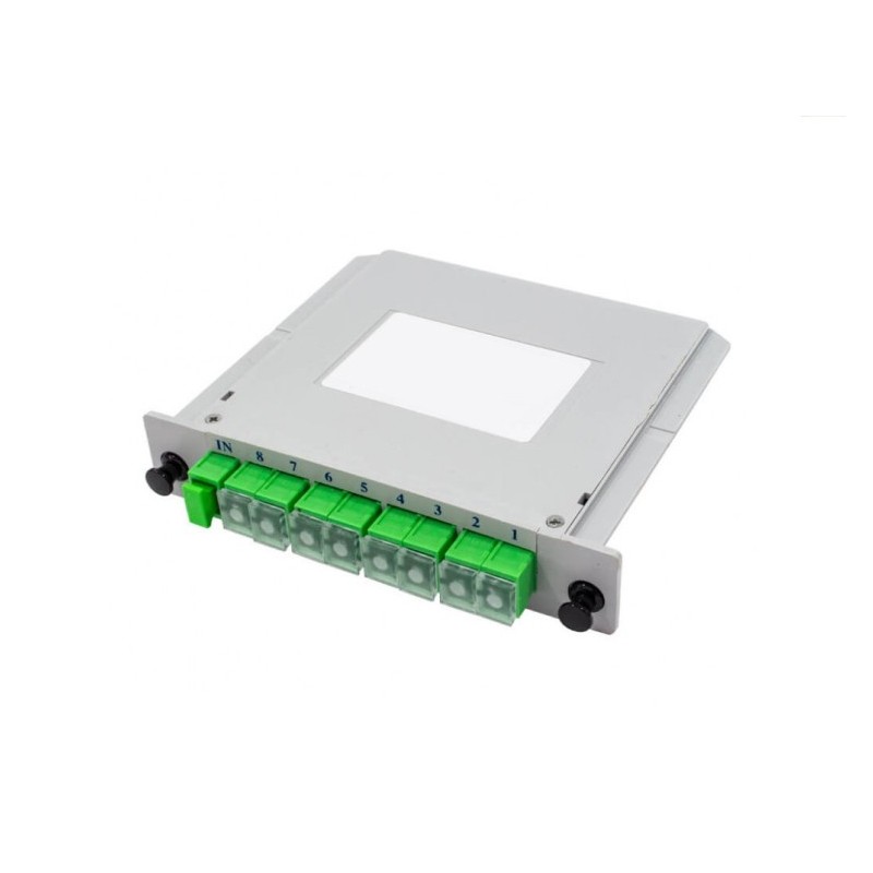 Splitter óptico 1x8 SC/APC tipo Cassette
