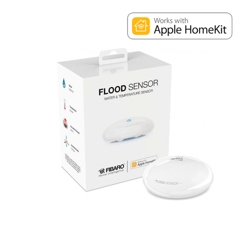 Fibaro Flood Sensor Multisensor de inundación y temperatura. Versión HOME KIT Apple Bluetooth