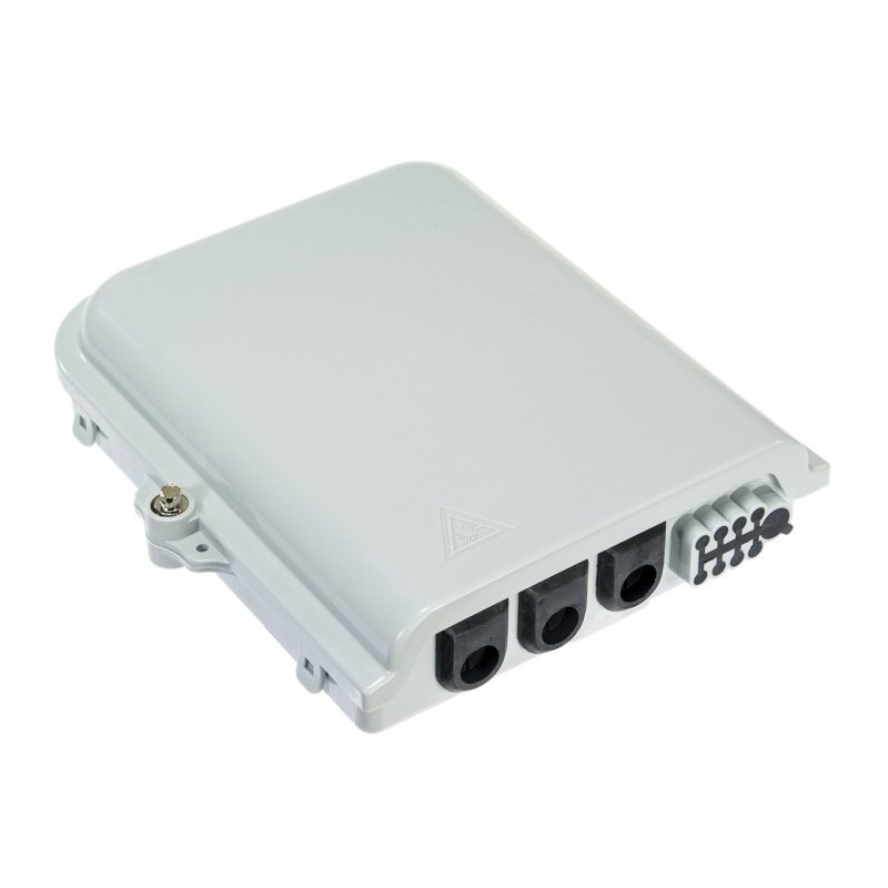 Caja para hasta 8 adaptadores SC, 3E, para exterior. Blanca