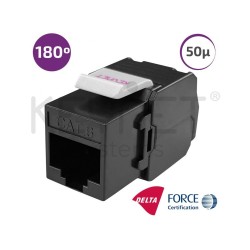 Keystone CAT6 UTP 180, toolless (sin herramientas). Certificación DELTA