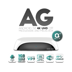 Receptor Android IPTV, 4K,H.265, Wifi integrado 2.4Ghz