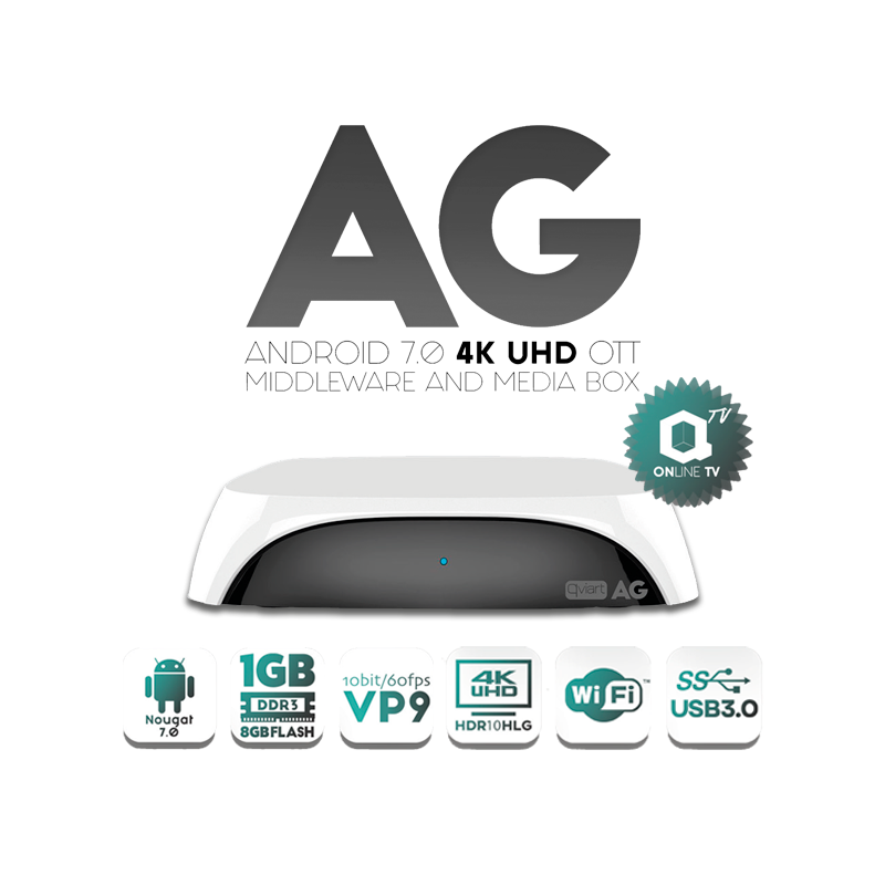 Receptor Android IPTV, 4K,H.265, Wifi integrado 2.4Ghz