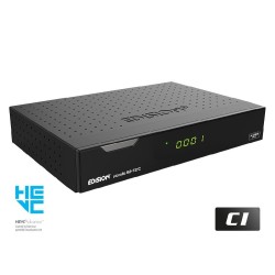 Receptor SAT (S2)+ TDT (T2)+ Cable, FULL HD, H.265, 1 Lector tarjetas, 1 CI, Wifi USB integrado