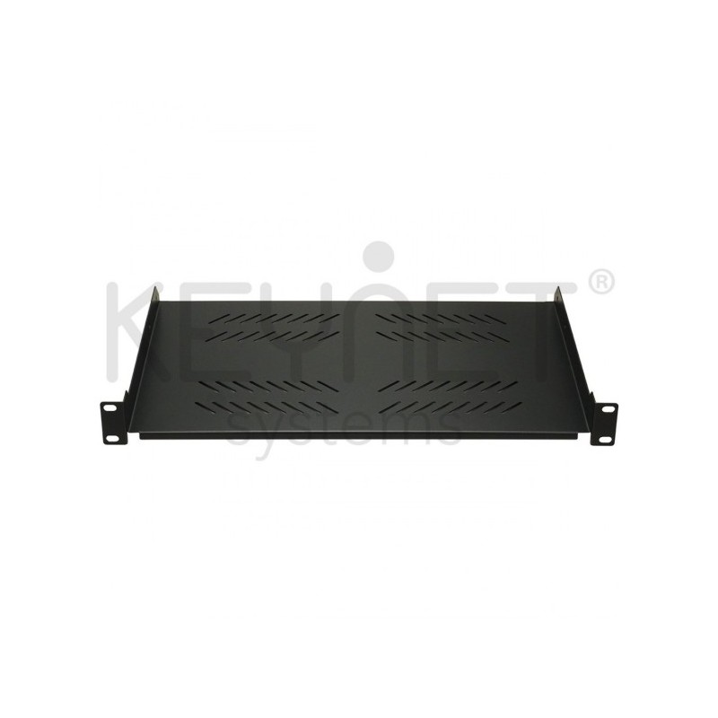 Bandeja fija 1U de 280mm para racks 19" de fondo 450mm. Sujeción frontal