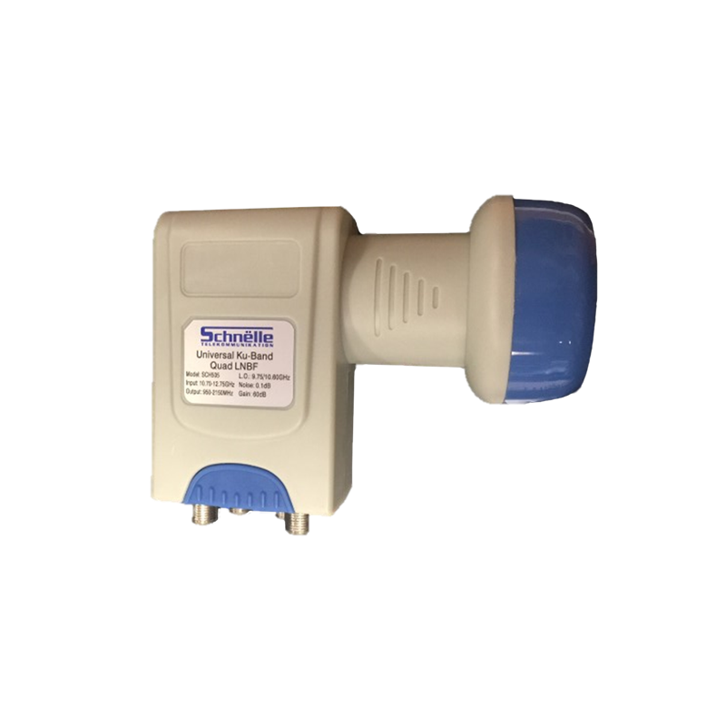 Lnb Quad para 4 receptores, 65dB, 0.1dB ruido
