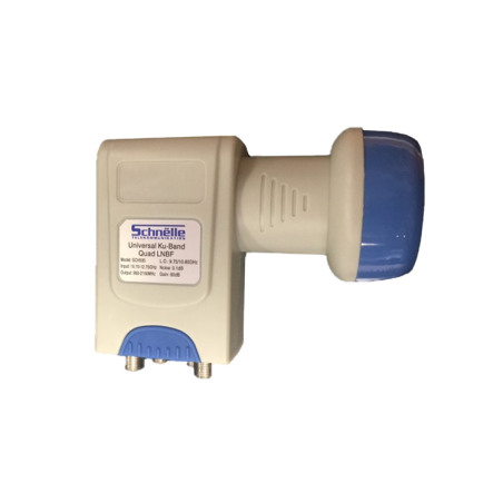 Lnb Quad para 4 receptores, 65dB, 0.1dB ruido