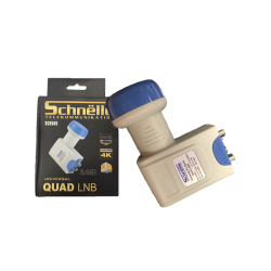 Lnb Quad para 4 receptores, 65dB, 0.1dB ruido