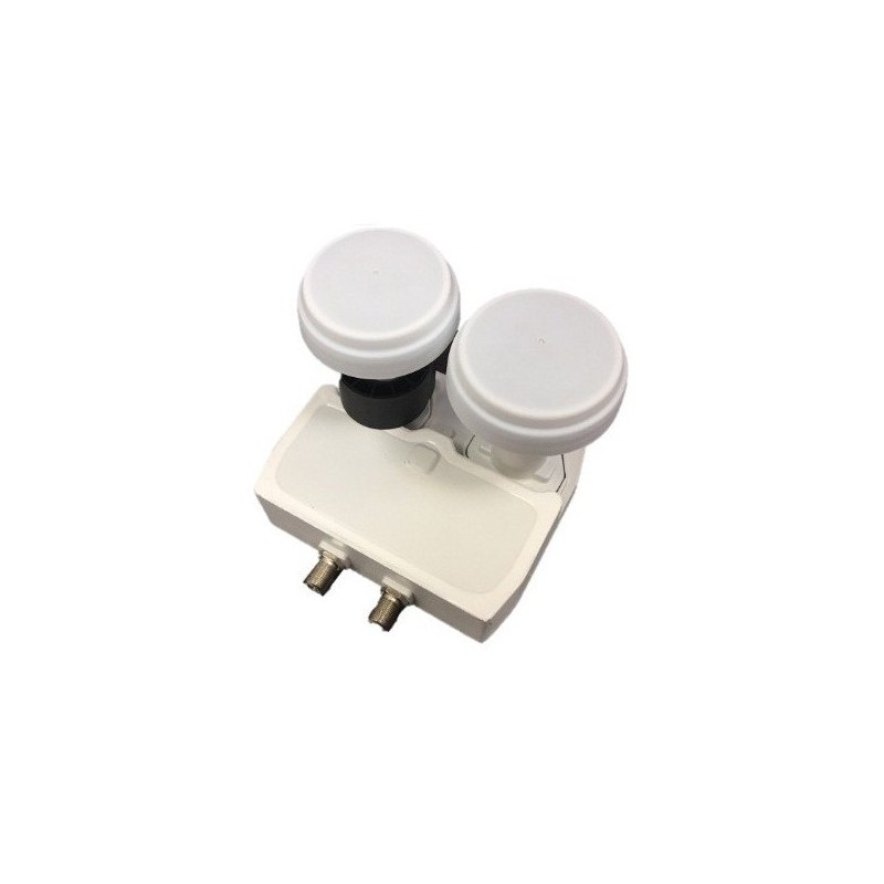 Lnb Twin (2 Receptores), Monoblock 4,3 (Astra 19.2 - Astra 23,5), 55dB, 0,2dB ruido