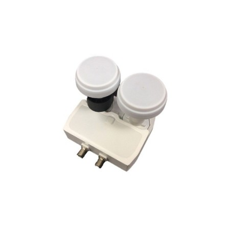 Lnb Twin (2 Receptores), Monoblock 4,3 (Astra 19.2 - Astra 23,5), 55dB, 0,2dB ruido