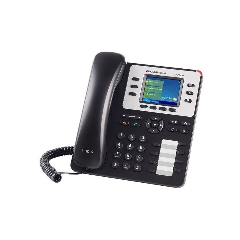 GXP2130 V2 Teléfono IP de sobremesa o mural, de 3 Líneas SIP, 4 teclas programables. 7 teclas de función especiales