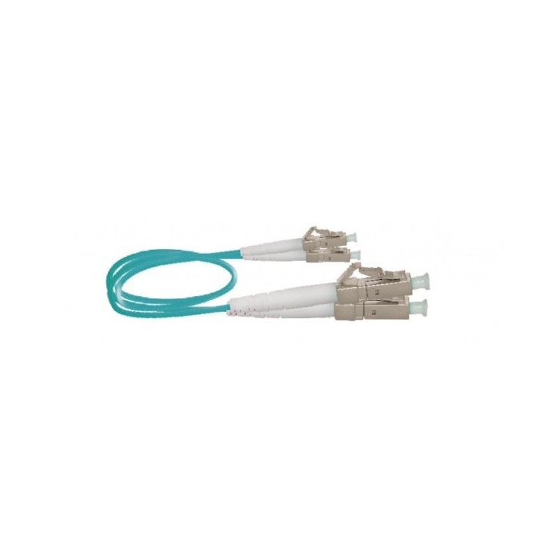 Latiguillo LC/PC - LC/PC, Multimodo, Duplex, 50/125, OM3, 3mm, LSZH-FR, 3mts. Aqua