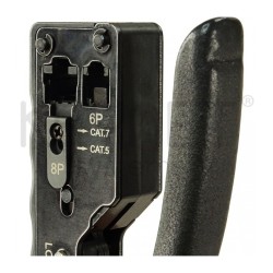 Crimpadora metálica conectores rápidos y estandars RJ11-RJ45