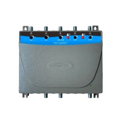 Central multibanda 5E (UHF1 - UHF2- BIII/DAB-FM-SAT) 1Salida + 1 Test (-30dB).  Carcasa en ZAMAK . 35/42dB, (42,42,40,40,35dB)