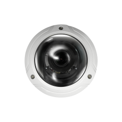 Cámara IP domo, 4MPx, IR 30mts, 2.8-12mm, H.265+, PoE802.3af, IP67