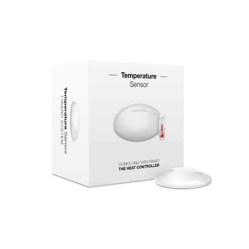 Sensor de temperatura inalámbrico compatible con Fibaro Heat Controller Z-Wave