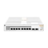 Switch Gestionable Capa 4, 8 puertos 10/100/1000 PoE, 124W, x2 puertos SFP ,para rack 19"