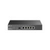 Router VPN OMADA con x1 Gb WAN fijo, x2 Gb WAN/LAN intercambiables, x2 Gb LAN, 1x WAN SFP Flash 128MB, DRAM 512MB,