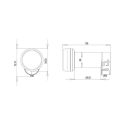 Lnb Quad (4 receptores), alta guanacia, 60dB, 0,2dB ruido