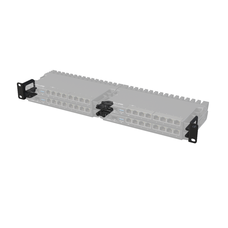 Accesorio para montaje de RB5009 en 1U de Rack 19" (modo apilado en una torre o dos)