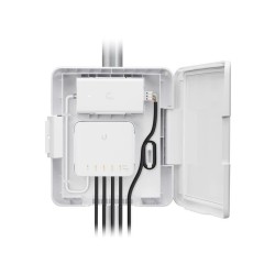 Carcasa ext. para USW-FLEX. Montaje en poste, incluye PoE de 60W y tornillo seguridad