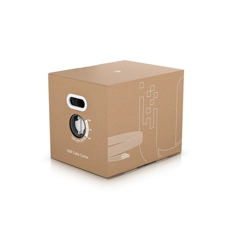 Cable CAT5e FTP, Cobre, Polietileno (exterior), x2 blindaje, negro. Bobina 305mts