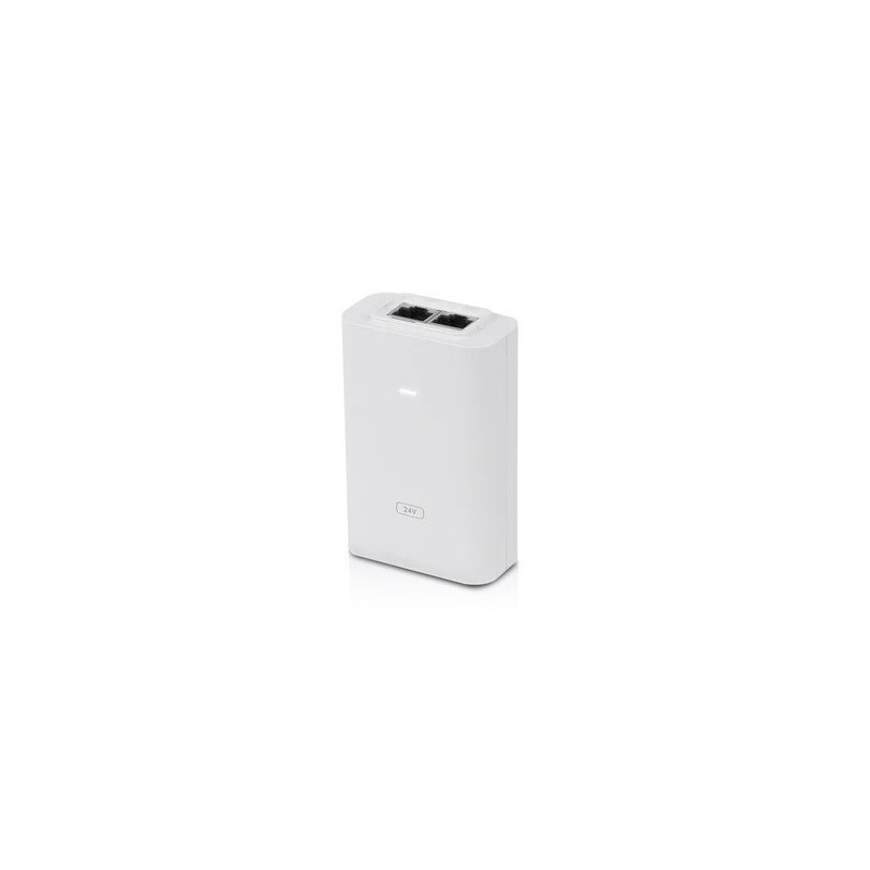 Adaptador POE 24V, 1A, 24W. Gigabit. Blanco