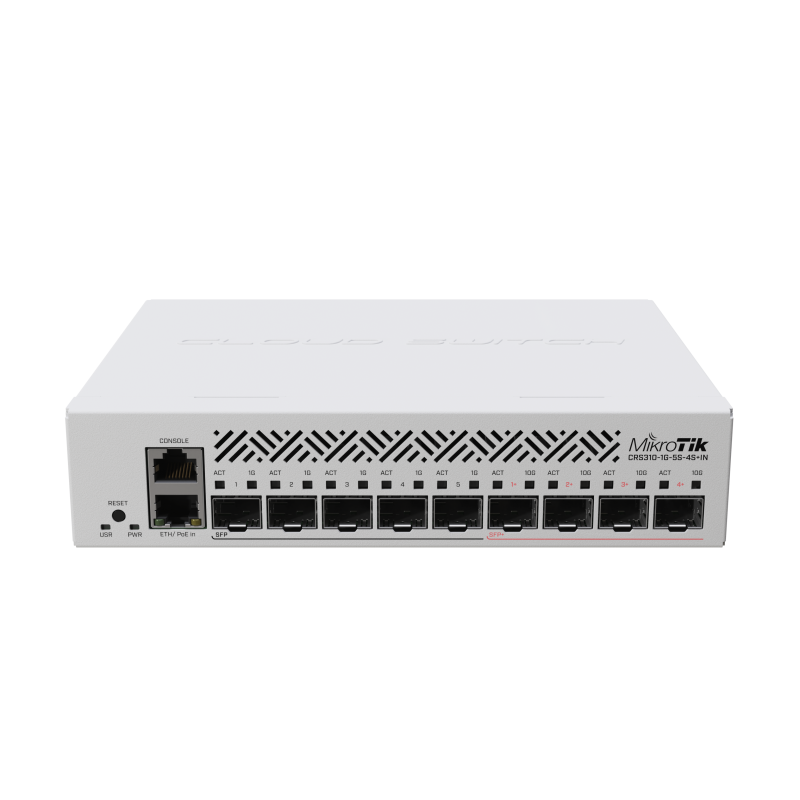 Cloud Router 800MHz CPU, 256MB RAM, x4 SFP+, x5 SFP, x1Gb, L5, RouterOS