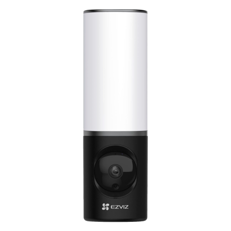 Cámara IP Wifi lámpara 4Mpx, IR 10mts, luz blanca 700lm, 2mm, H.265. IP65