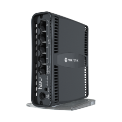 Routerboard WIFI 6 2.4/5Ghz, 27dBm (501mW), 864Mhz, 1Gb RAM, x5 Gb (x1 con POE out), Level 4