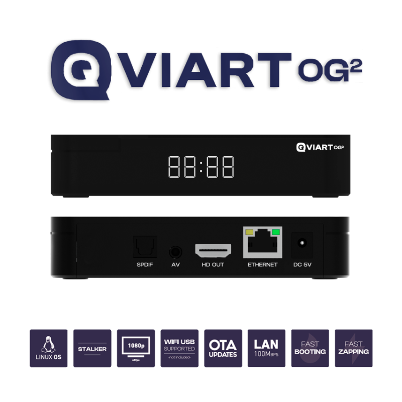 Receptor Linux IPTV, H.265, Wifi USB opcional