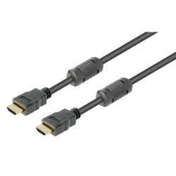 Cable HDMI 5 metros 2.0b, compatible 4K a 60Hz, Hi-Speed Ether, M-M con ferritas.