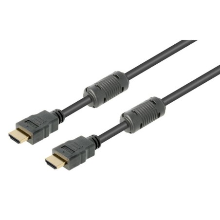 Cable HDMI 5 metros 2.0b, compatible 4K a 60Hz, Hi-Speed Ether, M-M con ferritas.