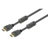Cable HDMI 5 metros 2.0b, compatible 4K a 60Hz, Hi-Speed Ether, M-M con ferritas.