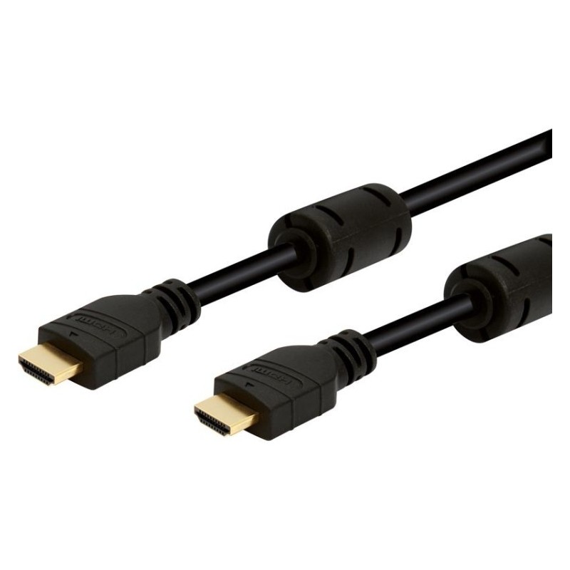 Cable HDMI 15 metros 2.0b, compatible 4K a 60Hz, Hi-Speed Ether, M-M con ferritas.