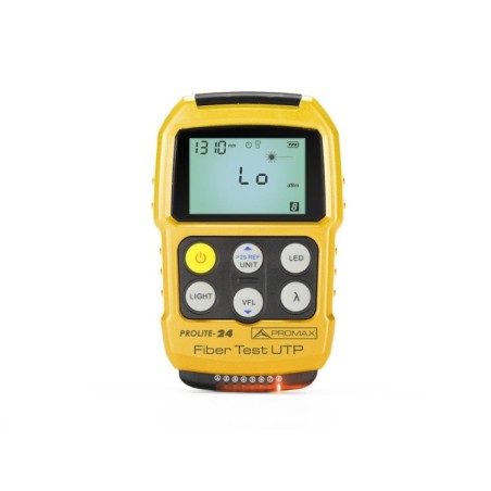 Medidor de potencia óptica de bolsillo, con localizador visual de fallos (VLF)  y Tester de cable Ethernet