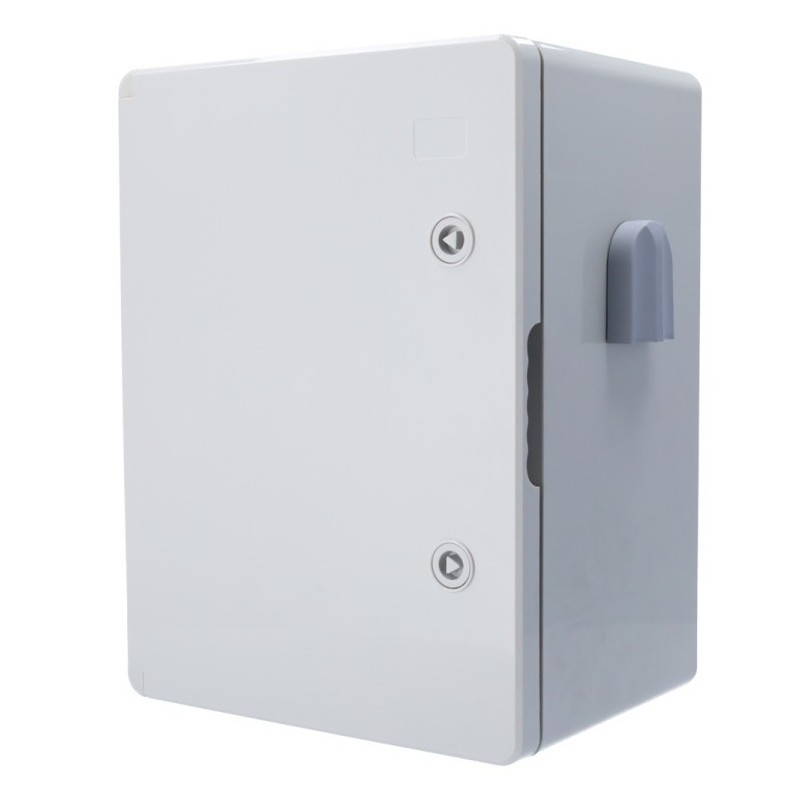 Caja de exterior poliester IP65. Dimensiones 40x30x22cm