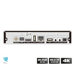 Receptor Mini Linux SAT 4K, Openpli, H.265, PVR, Etehernet, x1 lector tarjetas